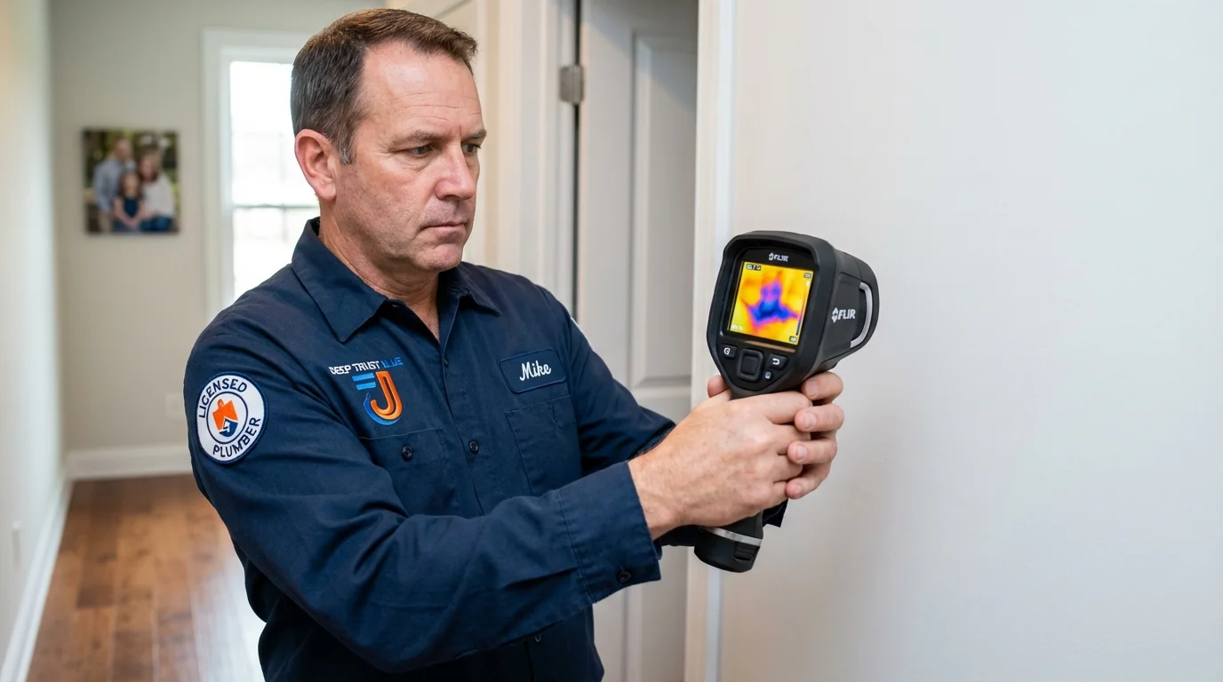 Thermal imaging leak detection by Johns Plumbing LLC in South Bay